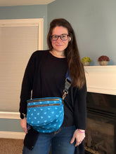 Load image into Gallery viewer, The Roni Nylon Crossbody - Dark Blue Hearts
