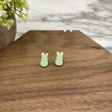 Load image into Gallery viewer, Acrylic Stud Earrings - Easter - Bunny - Light Green
