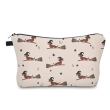 Load image into Gallery viewer, Pouch - Halloween - Dog Dachshund Broom
