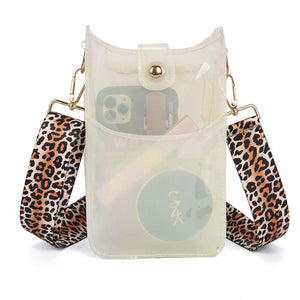 Ava - Colorful Clear, Slim Crossbody & Phone Bag