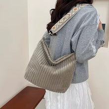 Load image into Gallery viewer, Willow - Corduroy Shopper Purse
