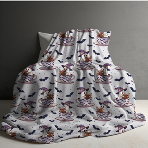 Blanket - Halloween - Reading Book Ghost Teacup