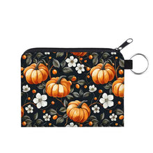 Load image into Gallery viewer, Mini Pouch - Halloween Fall - Pumpkin Black &amp; White
