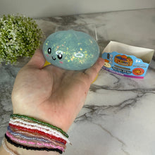 Load image into Gallery viewer, Squishy Toy - Viral Dumpling, Quick Squeeze Glitter - Blue
