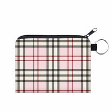 Load image into Gallery viewer, Mini Pouch - Plaid Pink &amp; Tan

