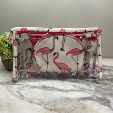 Load image into Gallery viewer, Trio Set Pouch + Clamshell - Flamingo
