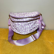 Load image into Gallery viewer, The Roni Nylon Crossbody - Animal Print Light Purple
