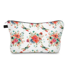 Load image into Gallery viewer, Pouch - Floral Dragonfly
