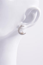 Load image into Gallery viewer, 925 Sterling Silver Zircon Moon Shape Earrings
