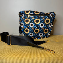 Load image into Gallery viewer, Roni - Nylon Crossbody - Blue Sunflower
