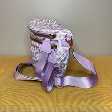 Load image into Gallery viewer, The Roni Nylon Crossbody - Animal Print Light Purple
