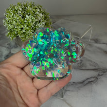 Load image into Gallery viewer, Squishy Toy - Paw Print, Glitter
