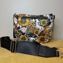 Load image into Gallery viewer, Roni - Nylon Crossbody - Turquoise Sunflower
