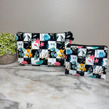 Load image into Gallery viewer, Mini Backpack, Pouch, &amp; Mini Pouch Bundled Set - Floral Checker
