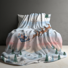 Load image into Gallery viewer, Blanket Christmas #10 - Santa Sleigh - PREORDER
