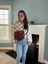 Load image into Gallery viewer, The Roni Nylon Crossbody - Red Plaid
