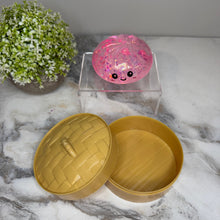 Load image into Gallery viewer, Squishy Toy - Viral Dumpling, Slow Rise Glitter - Pink
