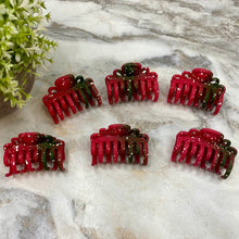 Load image into Gallery viewer, Hair Clip - Red Speckle Claw
