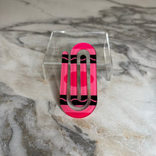 Load image into Gallery viewer, Jumbo Paperclip - Hot Pink Crayon
