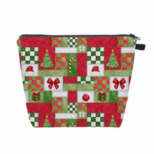 Load image into Gallery viewer, Pouch XL - Christmas - Quilted Squares
