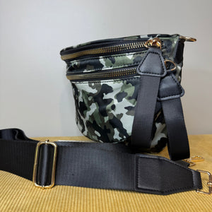 Roni - Nylon Crossbody - Green Camo - PREORDER