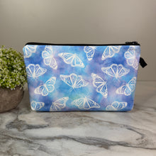 Load image into Gallery viewer, Pouch - Butterfly Blue Purple Watercolor
