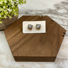 Load image into Gallery viewer, Metal &amp; Acrylic Stud - Silver Disco
