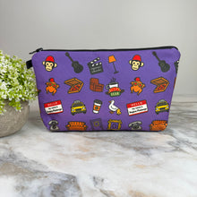 Load image into Gallery viewer, Pouch - Friends on Purple
