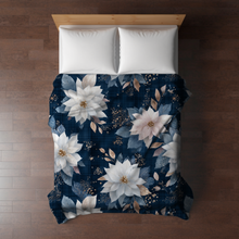 Load image into Gallery viewer, Blanket Christmas #15 - Blue &amp; White Floral - PREORDER
