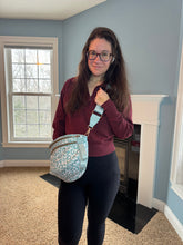 Load image into Gallery viewer, The Roni Nylon Crossbody - Animal Print Aqua
