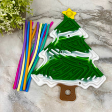 Load image into Gallery viewer, Silicone Sensory Activity Board Toy - Christmas Tree
