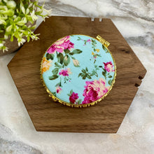 Load image into Gallery viewer, Compact Mirror - Blue Floral (by shape)
