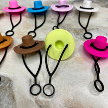 Load image into Gallery viewer, Silicone Straw Toppers Tumbler - Hats
