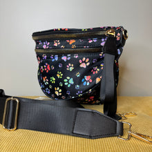 Load image into Gallery viewer, Roni - Nylon Crossbody - Rainbow Paw Print - PREORDER
