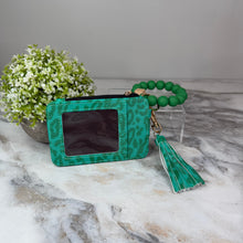 Load image into Gallery viewer, Bracelet Keychain &amp; Card Holder Wallet - Animal Print
