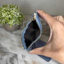 Load image into Gallery viewer, Denim Suede Bracelet Keychain &amp; Card Holder Wallet - PREORDER 9/18-9/21
