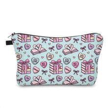 Load image into Gallery viewer, Pouch - Book Heart Romance TBR, Blue
