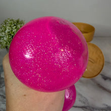 Load image into Gallery viewer, Squishy Toy - Viral Dumpling, Neon Pink Glitter
