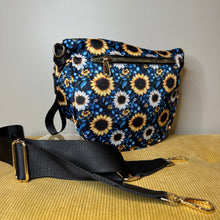 Load image into Gallery viewer, Roni - Nylon Crossbody - Blue Sunflower
