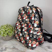 Load image into Gallery viewer, Mini Backpack - Halloween - Skull Roses
