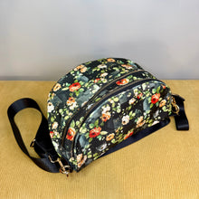 Load image into Gallery viewer, The Roni Nylon Crossbody - Floral on Black

