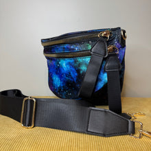 Load image into Gallery viewer, Roni - Nylon Crossbody - Blue Green Purple Galaxy

