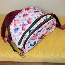 Load image into Gallery viewer, The Roni Nylon Crossbody - Pink Purple Hearts
