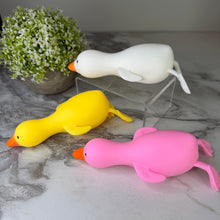Load image into Gallery viewer, Squishy Toy - Laying Down Duck Solid

