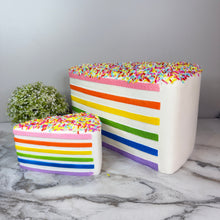 Load image into Gallery viewer, Squishy Toy - Rainbow Cake, Jumbo
