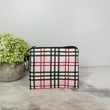 Load image into Gallery viewer, Mini Pouch - Plaid Pink &amp; Tan
