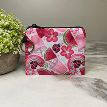 Load image into Gallery viewer, Mini Pouch - Watermelon Drinks &amp; Ladybugs
