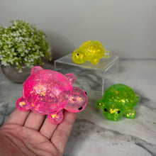 Load image into Gallery viewer, Squishy Toy - Glitter Turtle #1
