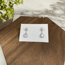 Load image into Gallery viewer, Dangle Diamond Earrings - Round
