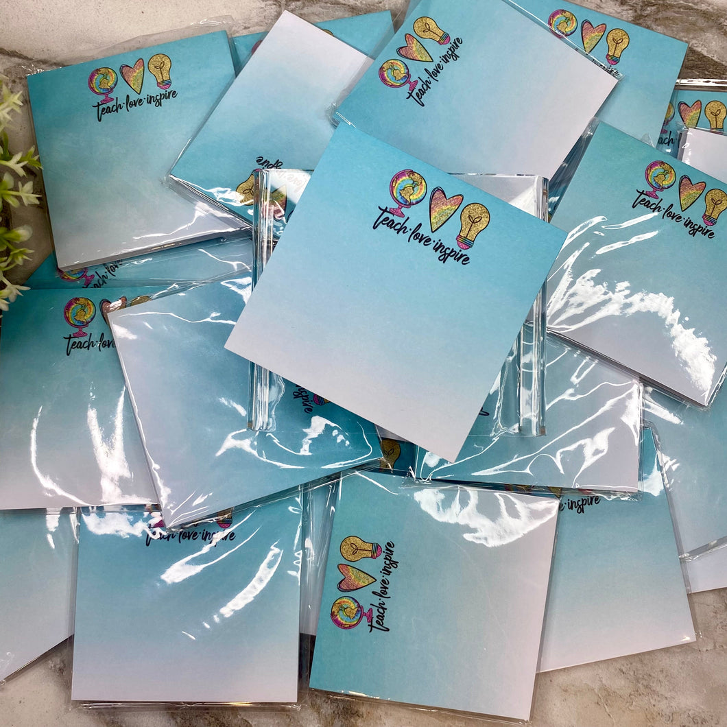 The Sticky Note Collection - Teacher Teach Love Inspire